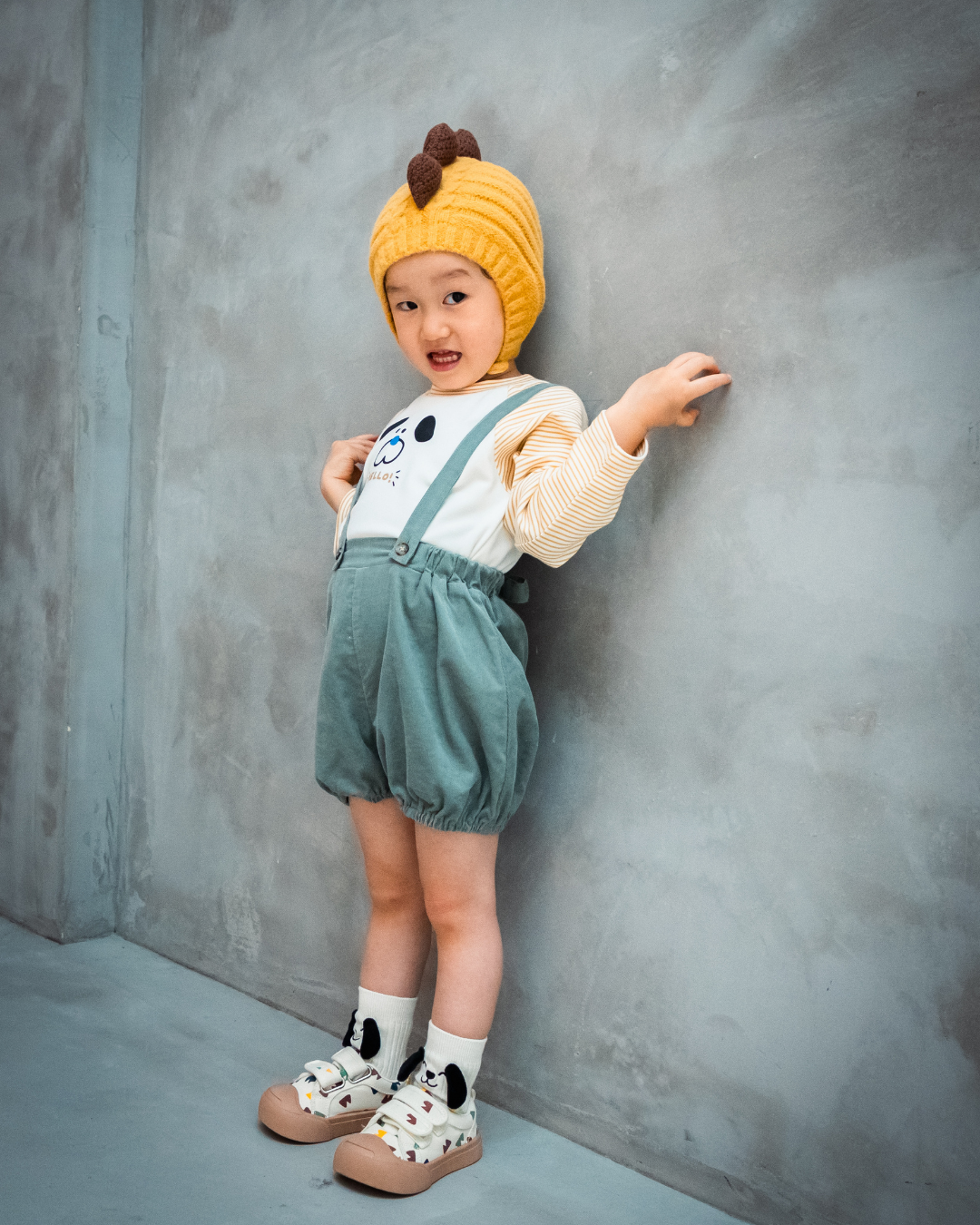 ストレッチスムースわんわんラグランTシャツ【110092】