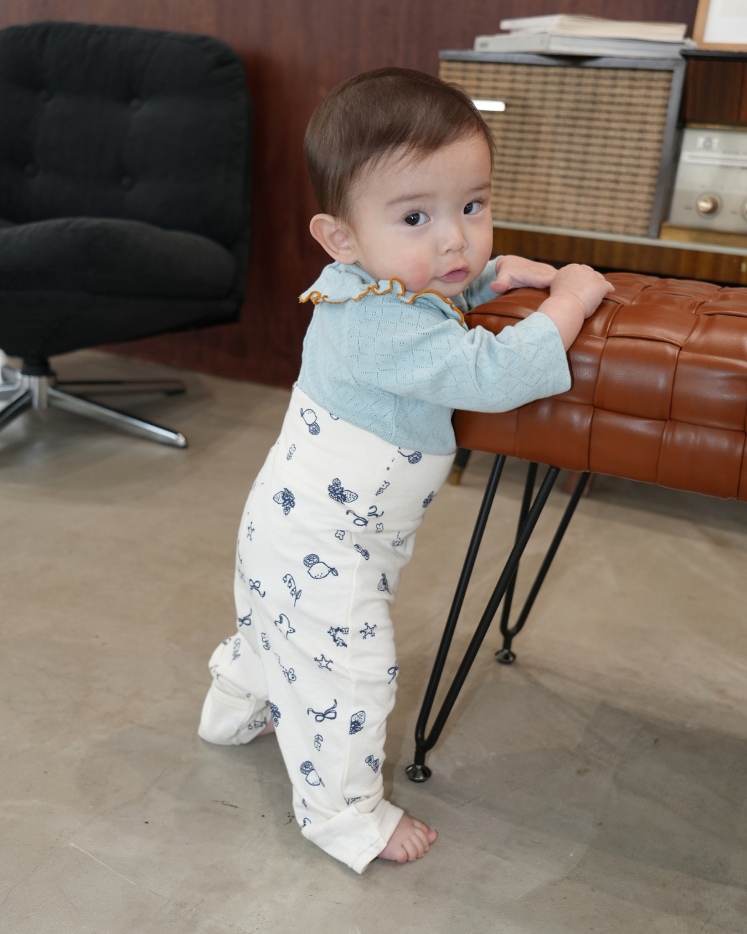 Illustrated Baby High Waist Pants【110132】