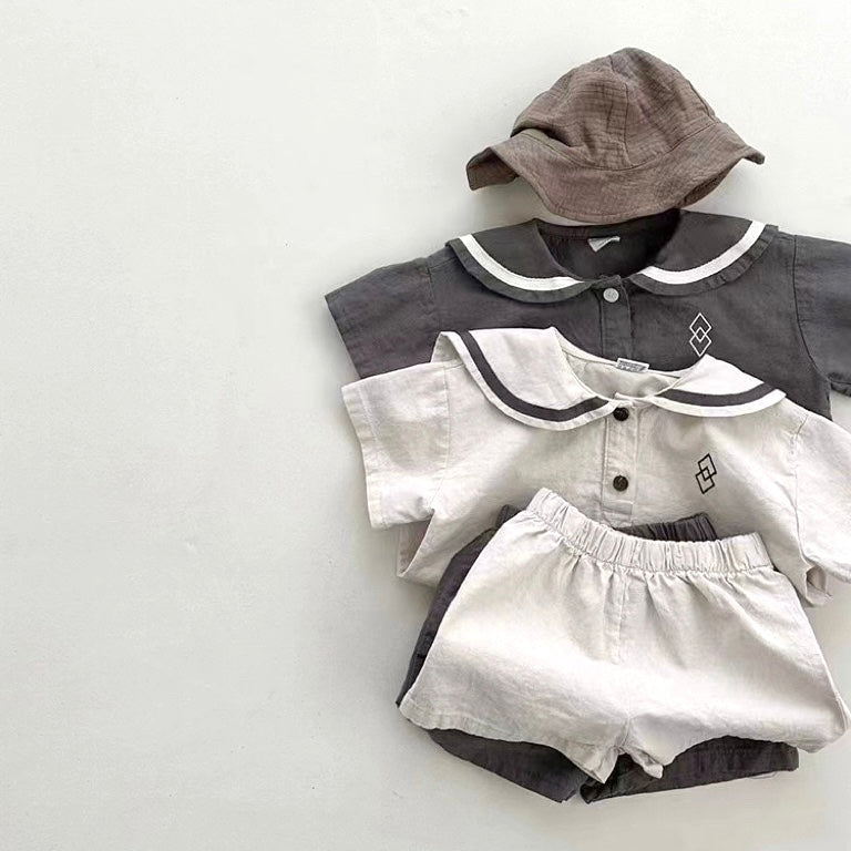 モノトーンセーラー襟セットアップ【N3330】