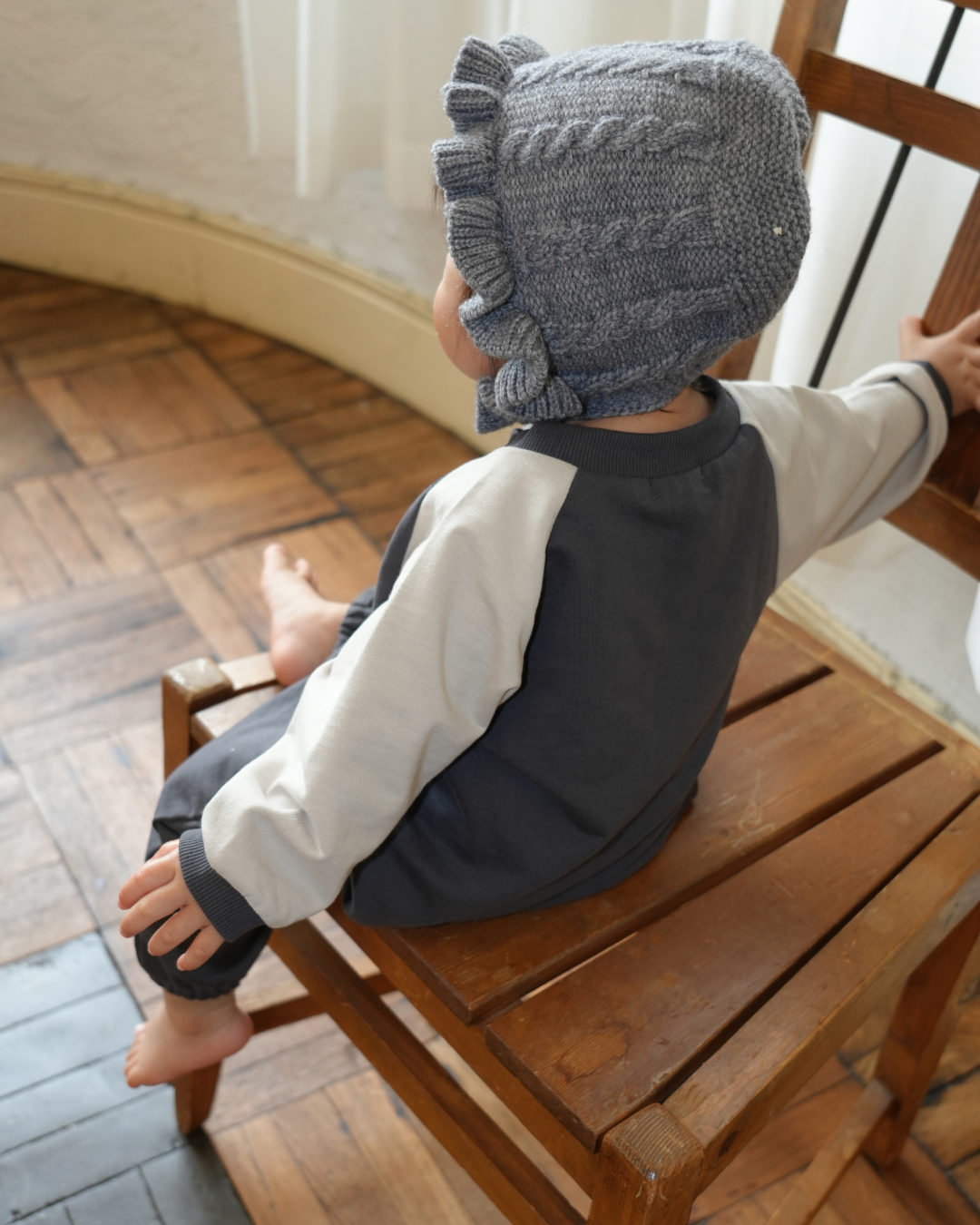 (pre-order) Frill Knit Bonnet