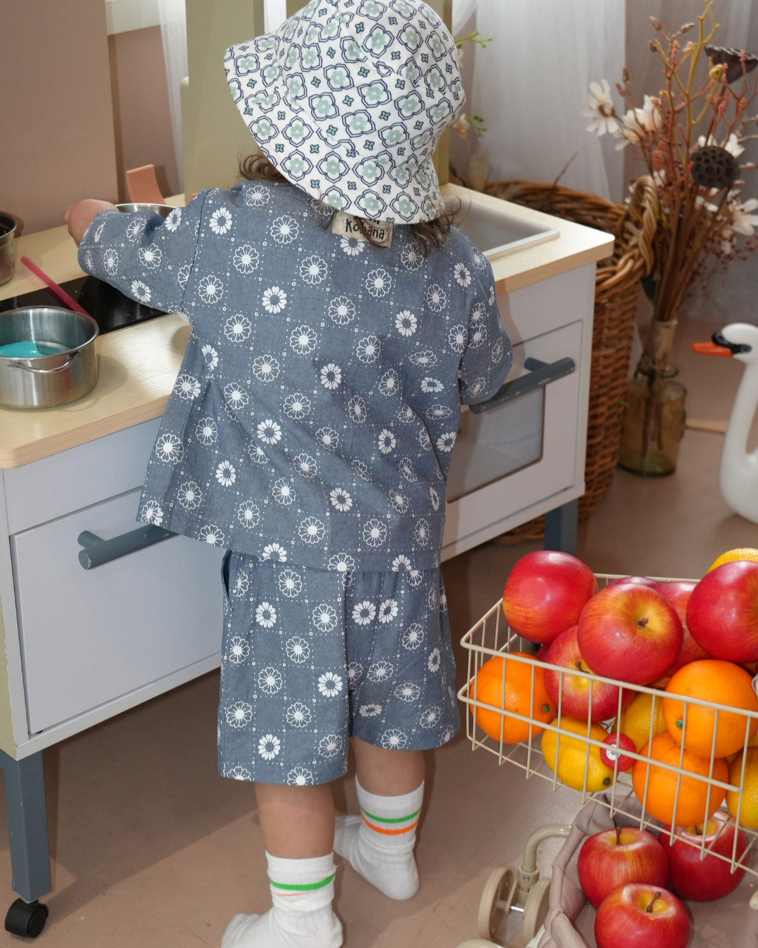 Daisy Denim Style Half Pants【110209】