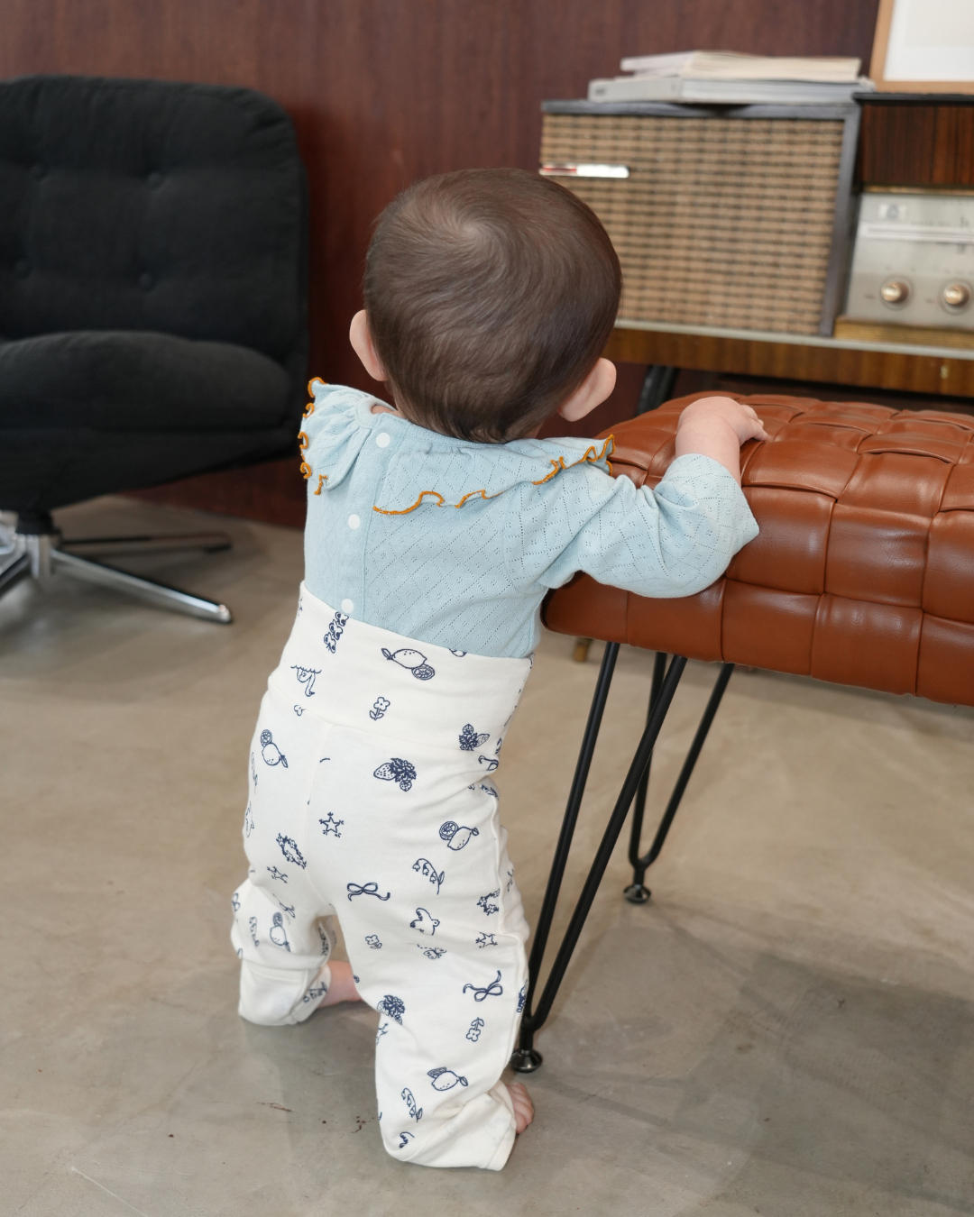 Illustrated Baby High Waist Pants【110132】