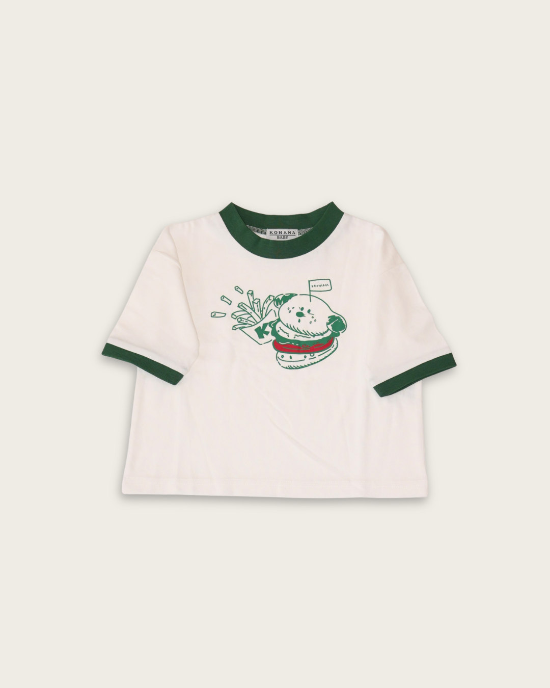 Hamburger Dog Ringer T-Shirt【110135】 (green)