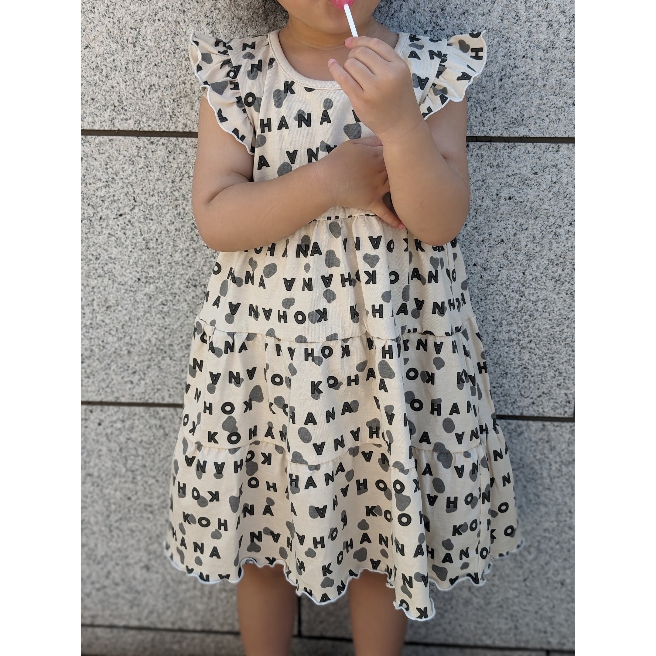 【KOHANA ANIMAL07】 Dalmatian one piece-organic-