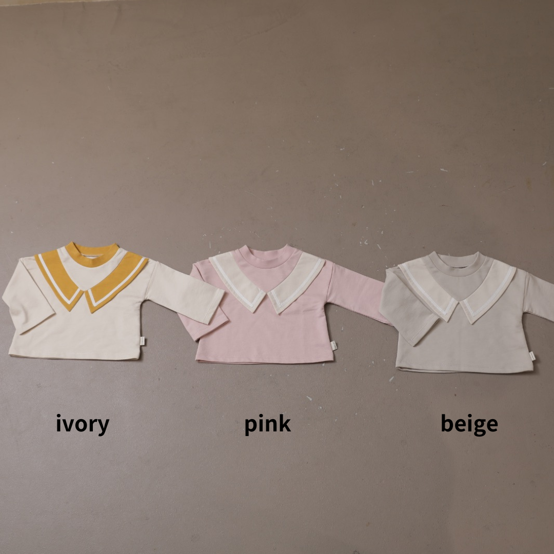 バイカラーセーラー襟トレーナー【110019】