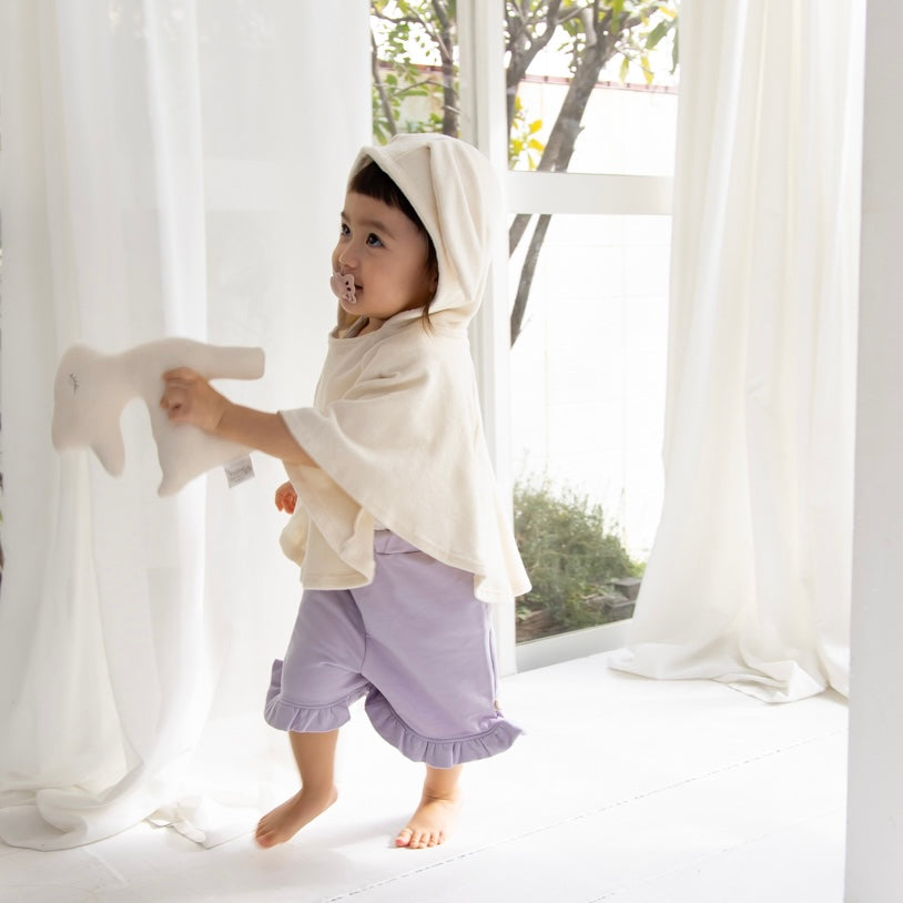 オーガニックパイルうさ耳ポンチョ【110076】