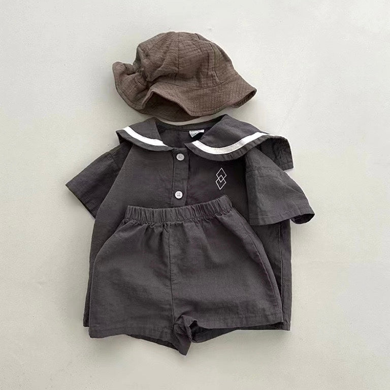 モノトーンセーラー襟セットアップ【N3330】