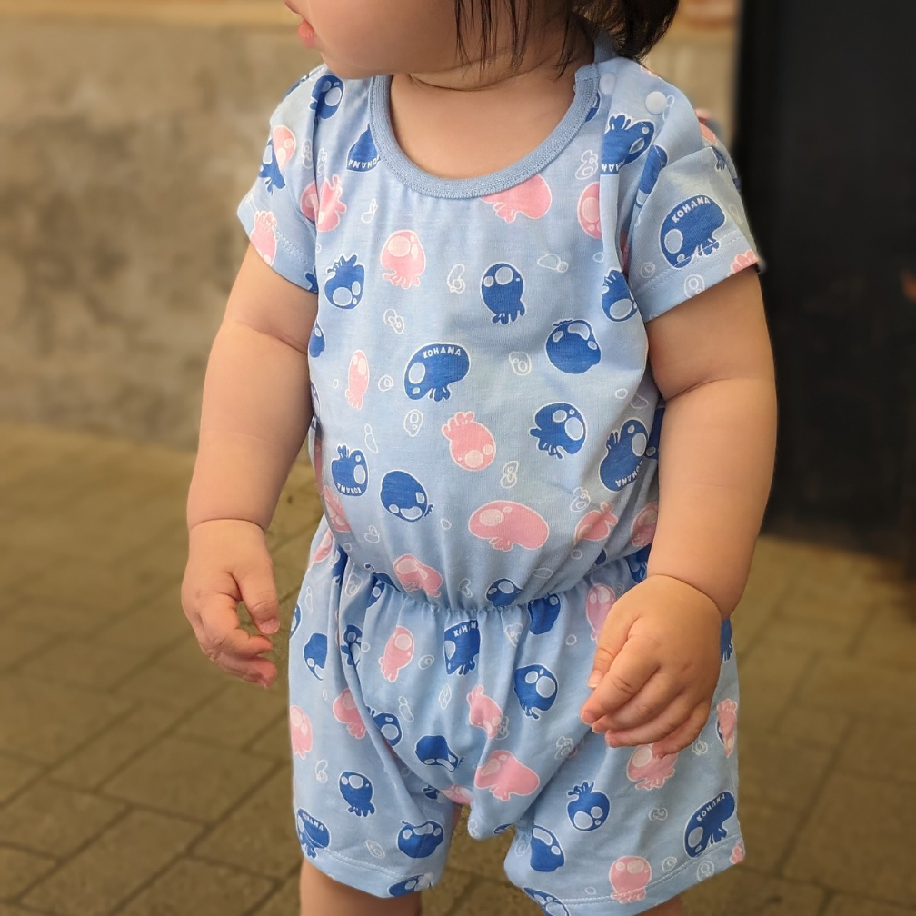 【KOHANA ANIMAL04】jellyfish rompers-organic-
