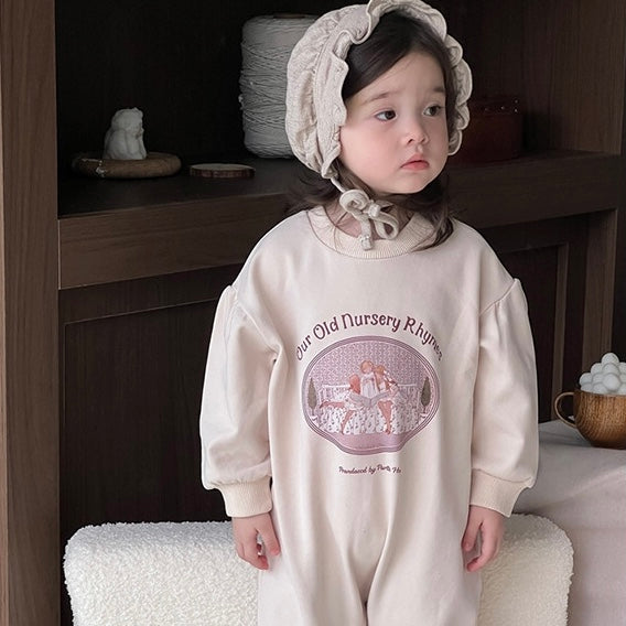 (予約商品)ガーリースウェットロンパース【N3422】