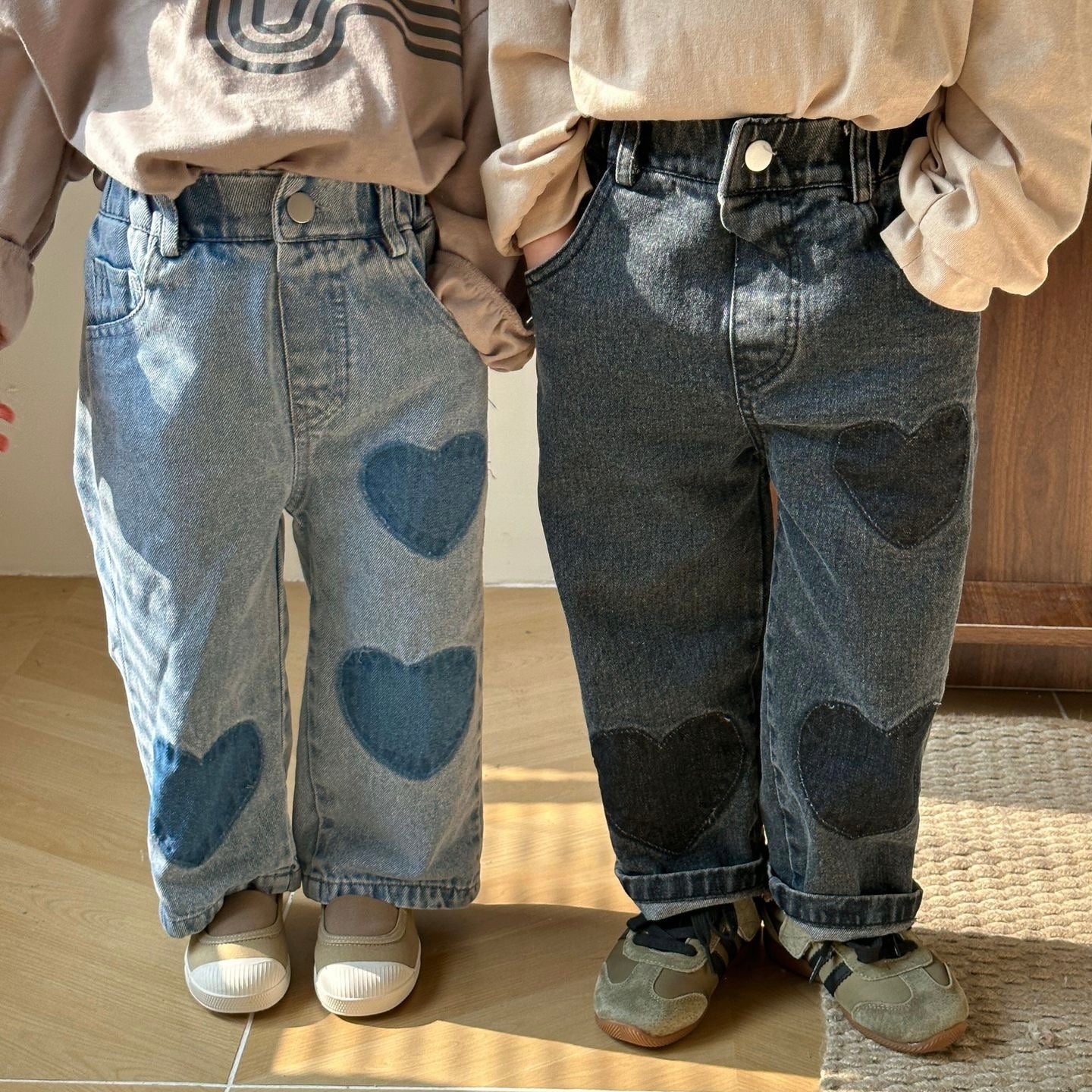 (予約商品)ハートデニムパンツ【K209】