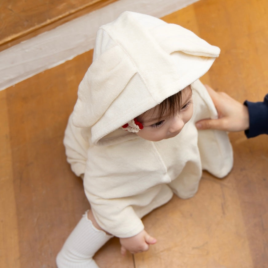 オーガニックパイルうさ耳ポンチョ【110076】