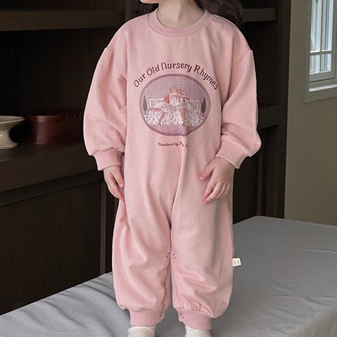 (予約商品)ガーリースウェットロンパース【N3422】