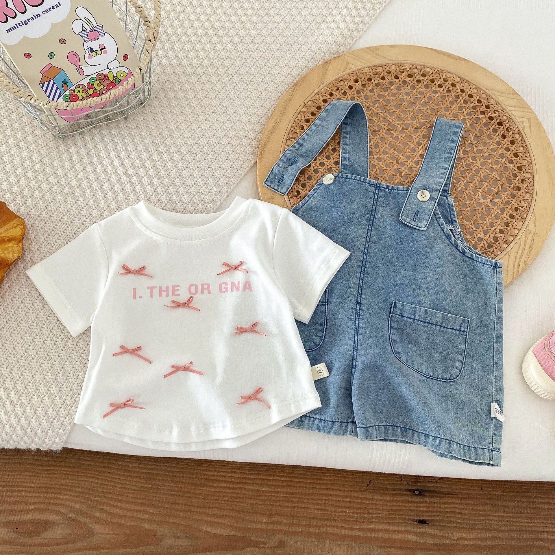 うさ耳デニムサロペット【N3480】