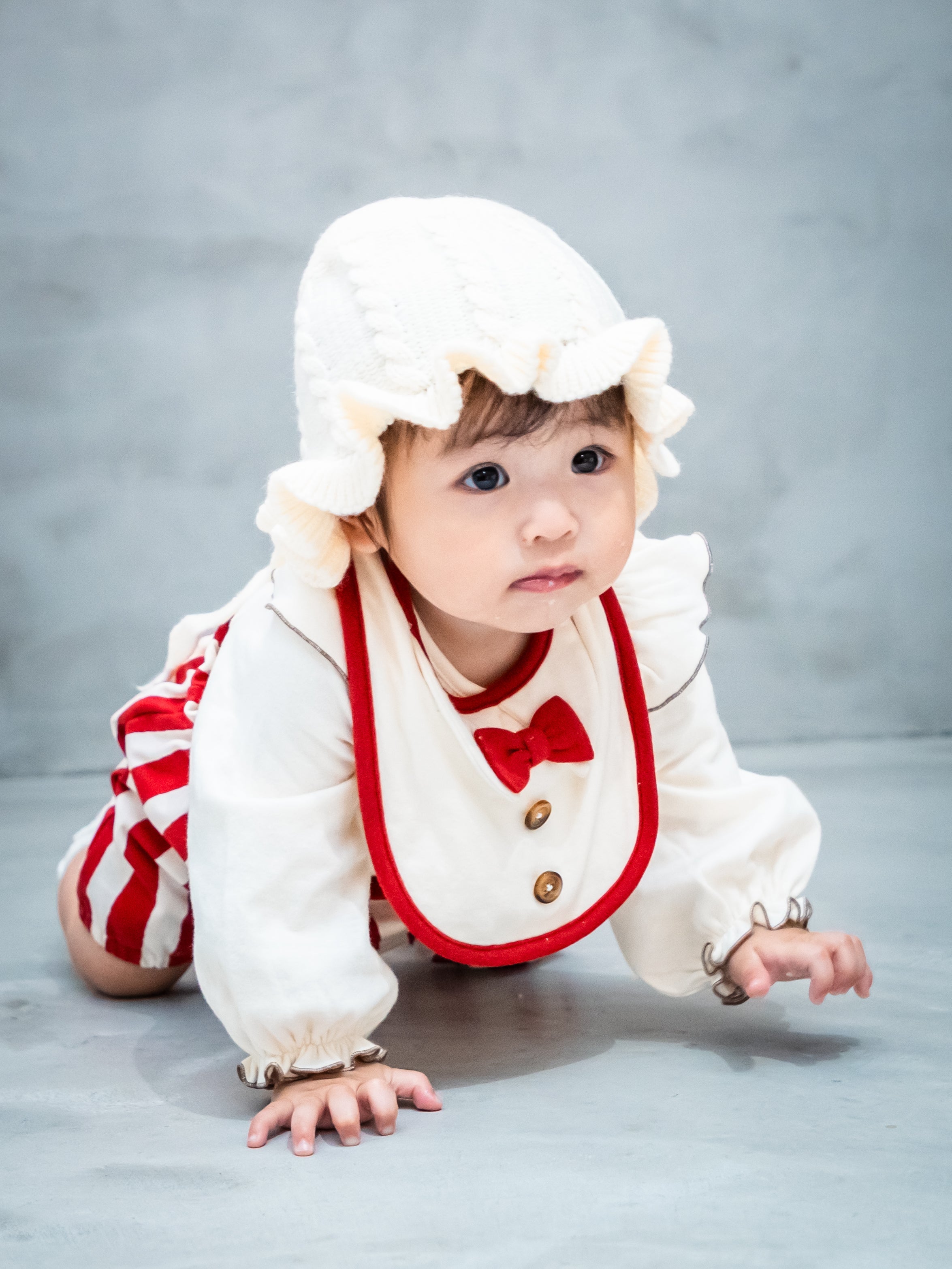 (pre-order) Frill Knit Bonnet