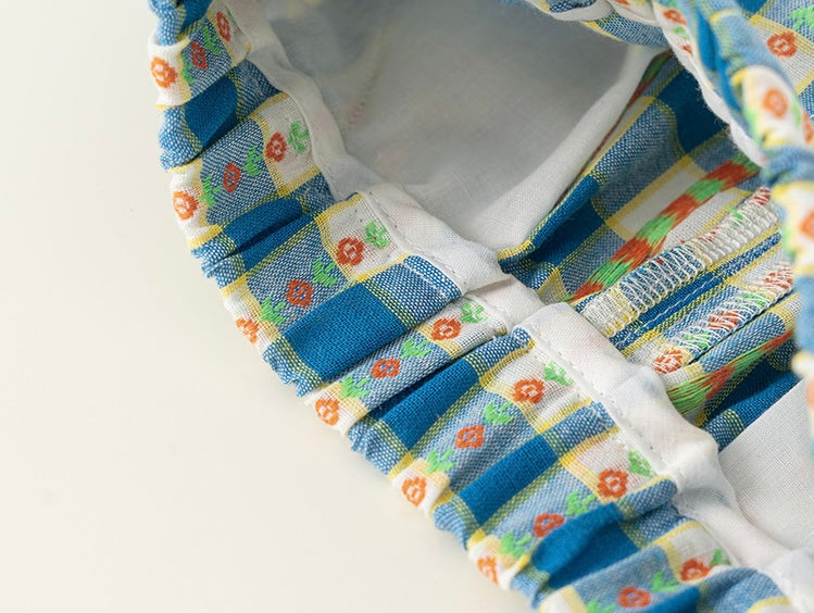 ミックスフリルチェックセットアップ【K261】