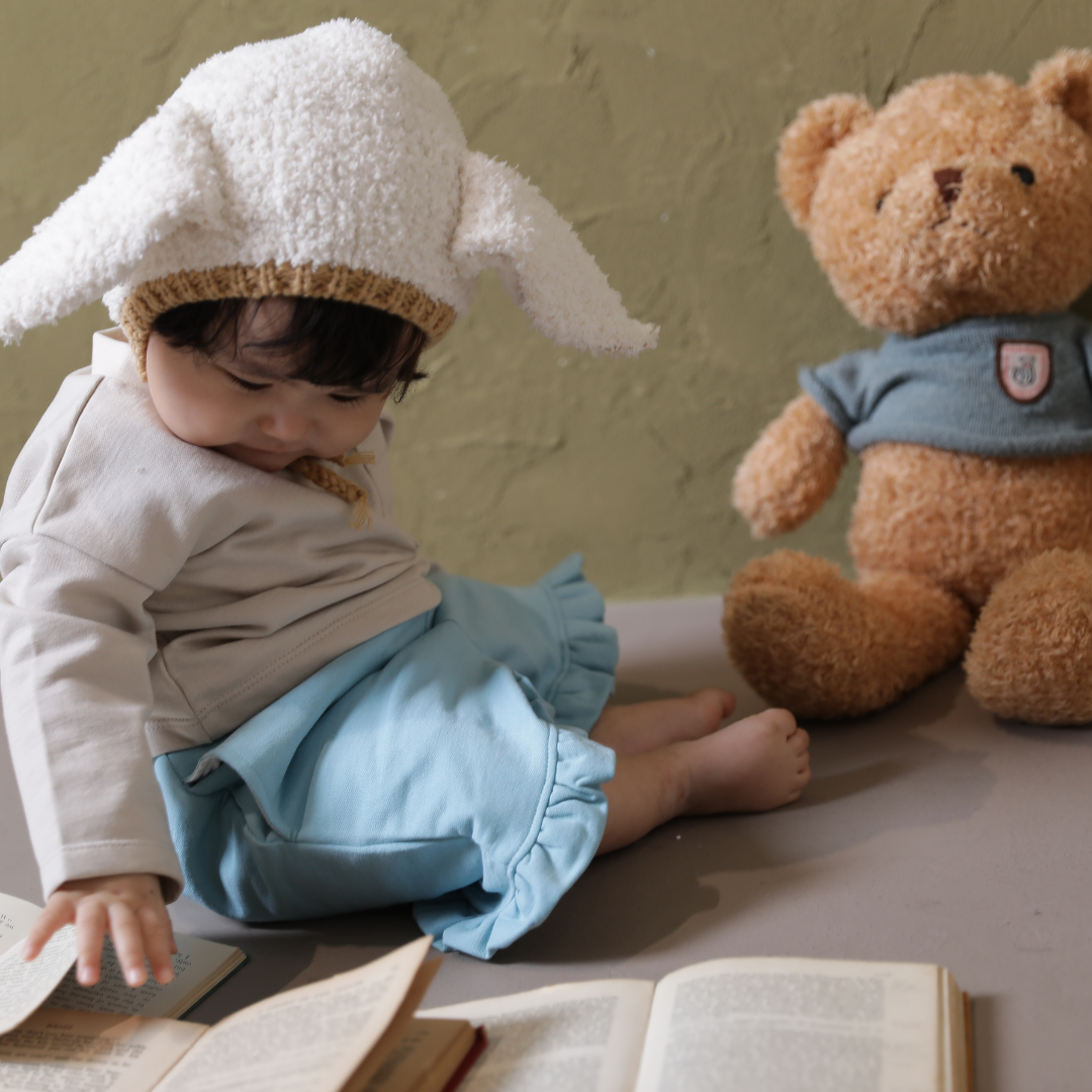 スウェットカラーハーフフリルパンツ【110021】