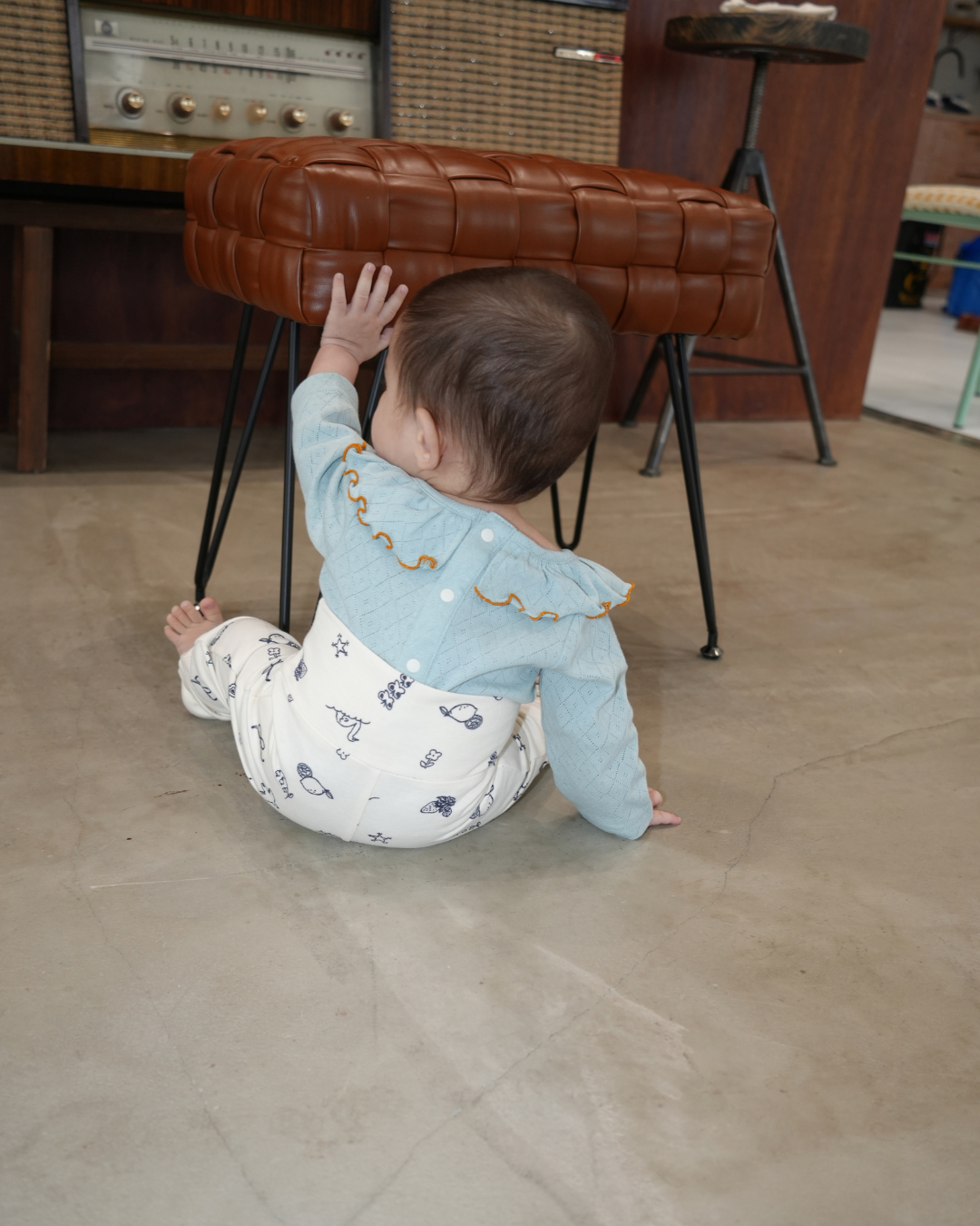 Illustrated Baby High Waist Pants【110132】