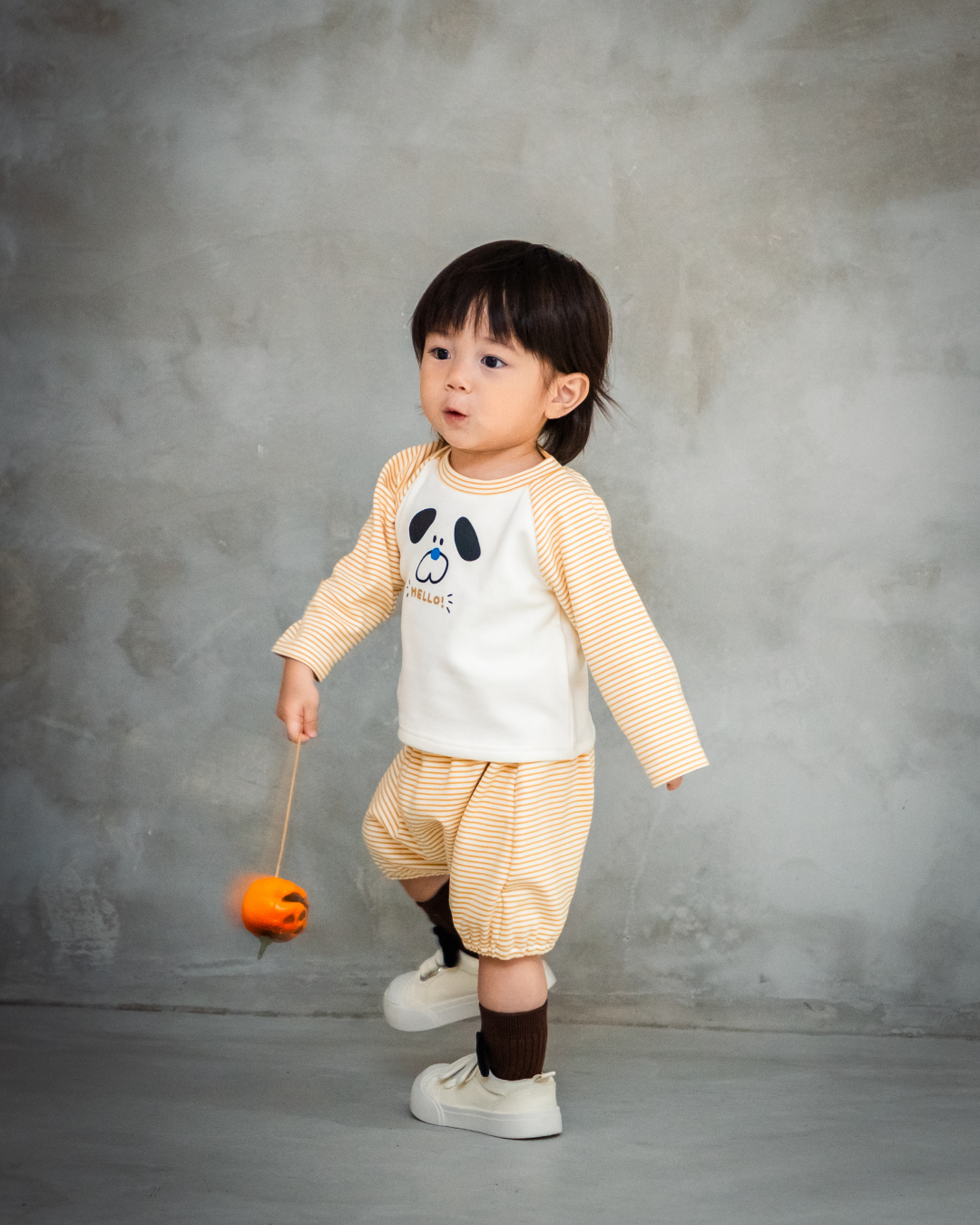 ストレッチスムースわんわんラグランTシャツ【110092】