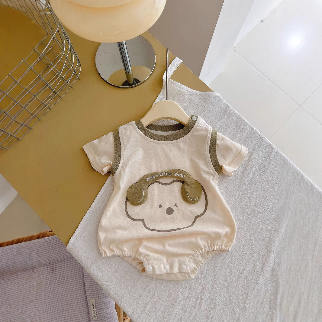 ミュージックわんわんロンパース【N3503】