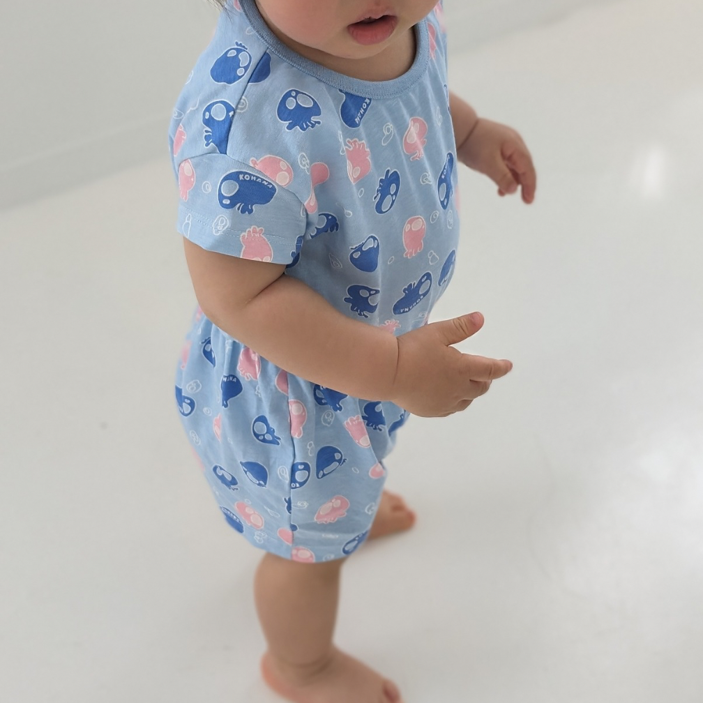 【KOHANA ANIMAL04】jellyfish rompers-organic-