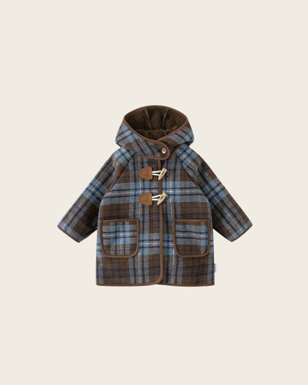 (pre-order)ブルーチェックダッフルコート【K282】