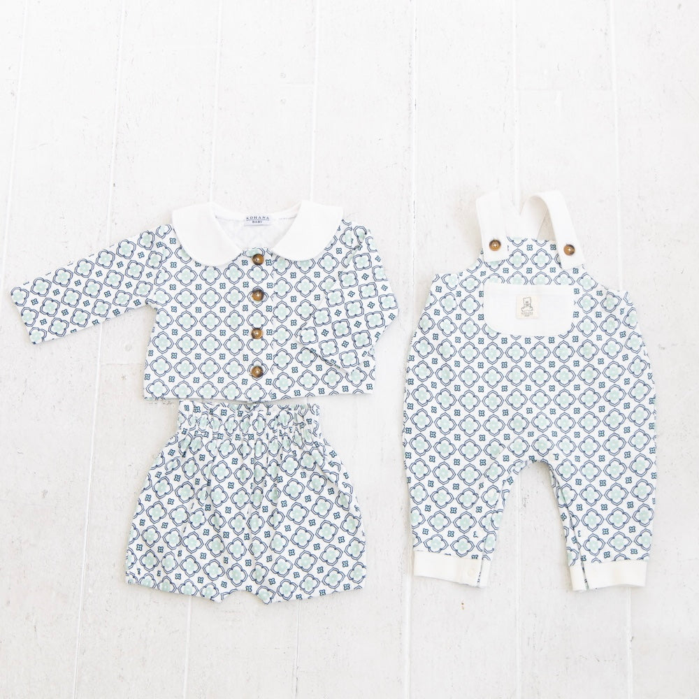 ヴィンテージタイルサロペット【110055】