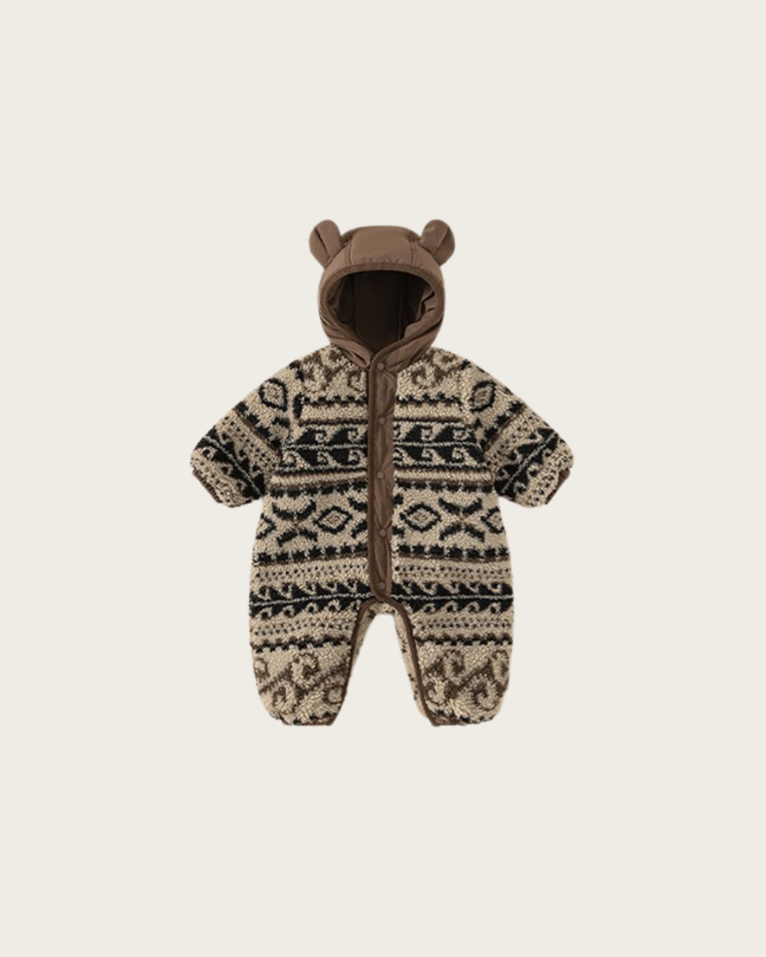 (pre-order)くまボアジャンパースーツ【N3509】