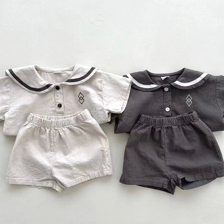 モノトーンセーラー襟セットアップ【N3330】