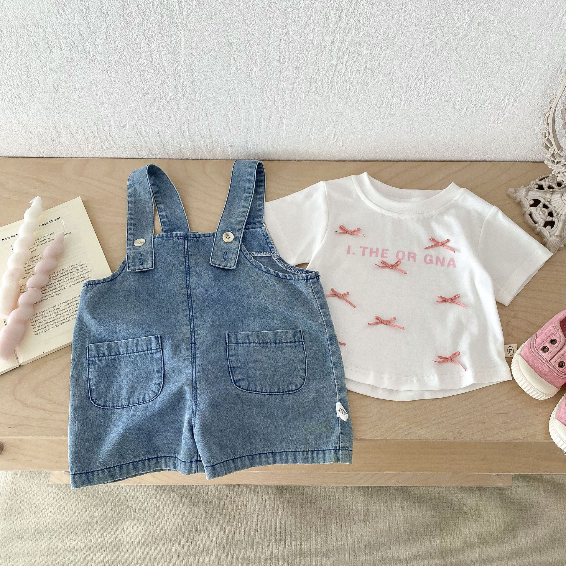 うさ耳デニムサロペット【N3480】