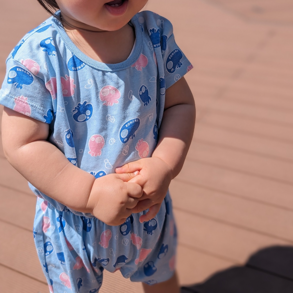 【KOHANA ANIMAL04】jellyfish rompers-organic-