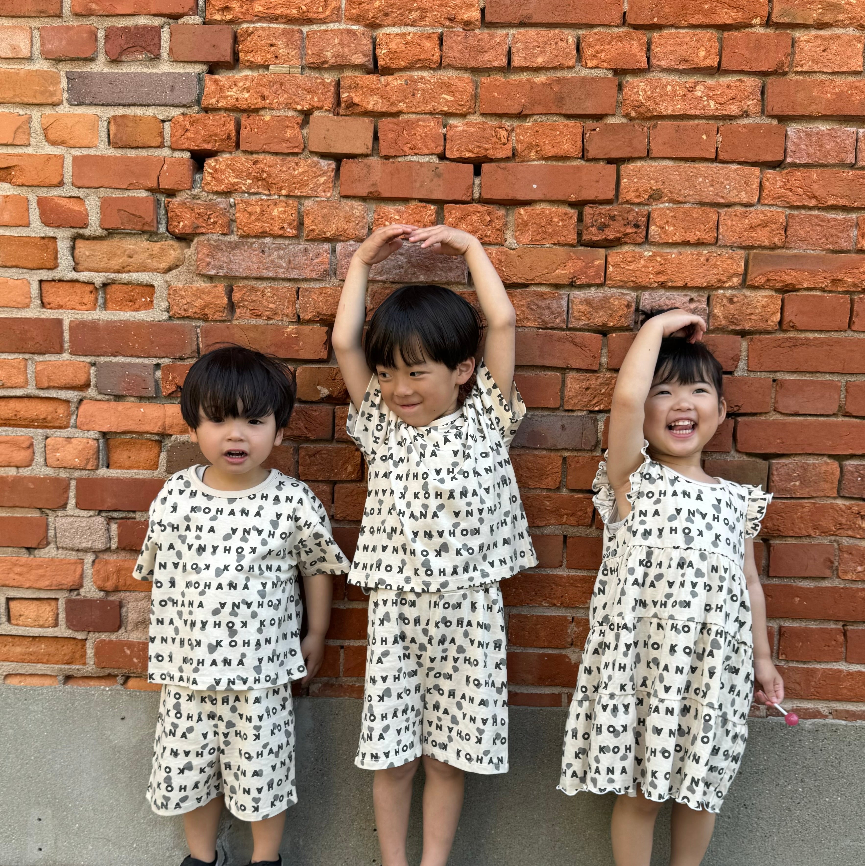 【KOHANA ANIMAL07】 Dalmatian one piece-organic-