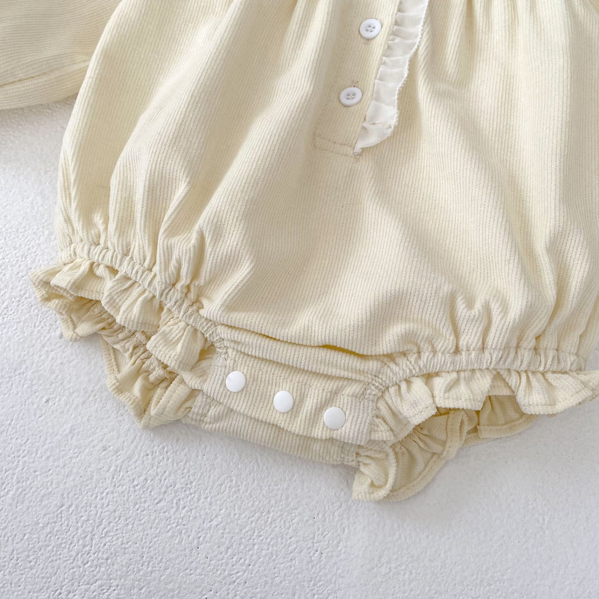 (予約商品)花柄レースデザインロンパース【N3473】