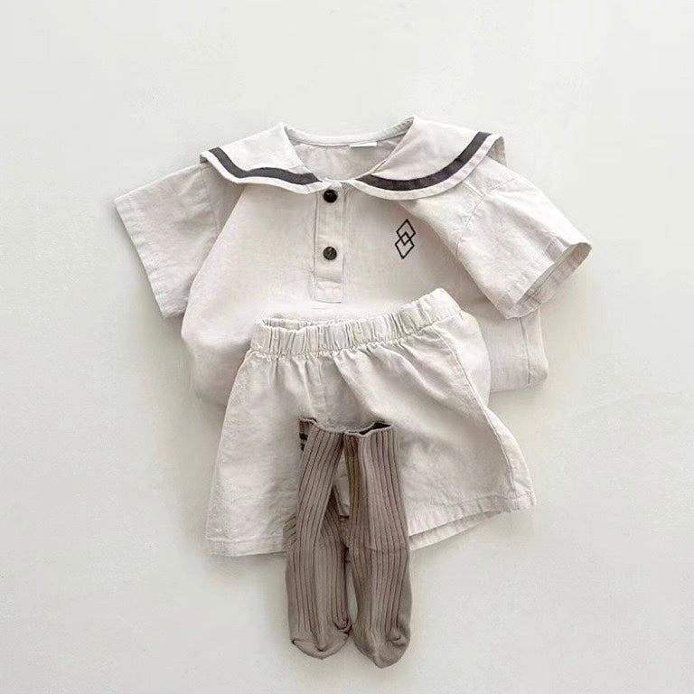 モノトーンセーラー襟セットアップ【N3330】