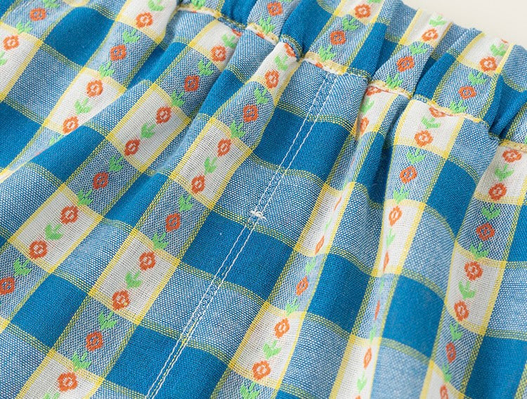 ミックスフリルチェックセットアップ【K261】