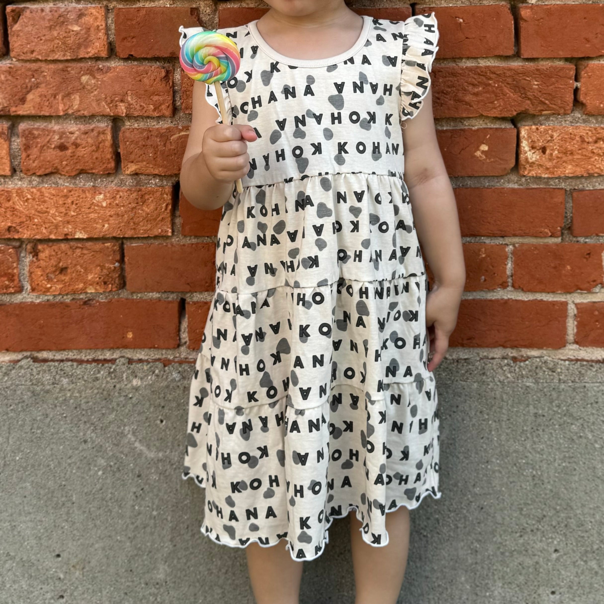 【KOHANA ANIMAL07】 Dalmatian one piece-organic-