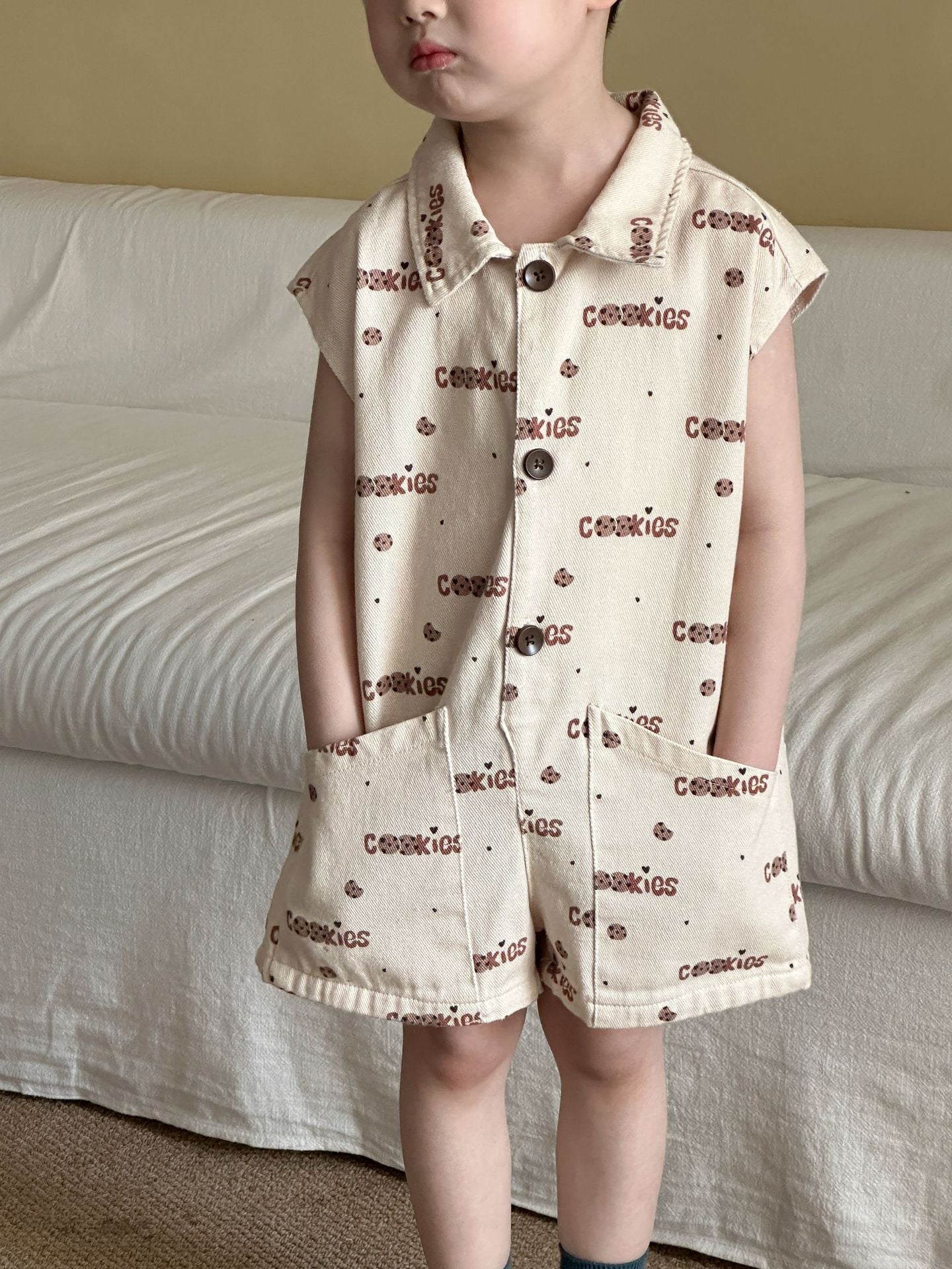 クッキーわんわんジャンプスーツ【K253】