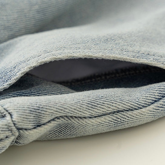 (予約商品)レースデザインデニムパンツ【K245】