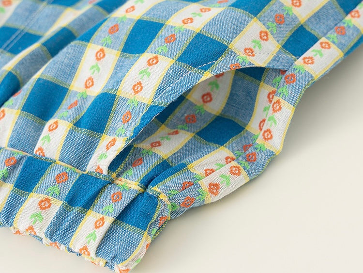 ミックスフリルチェックセットアップ【K261】