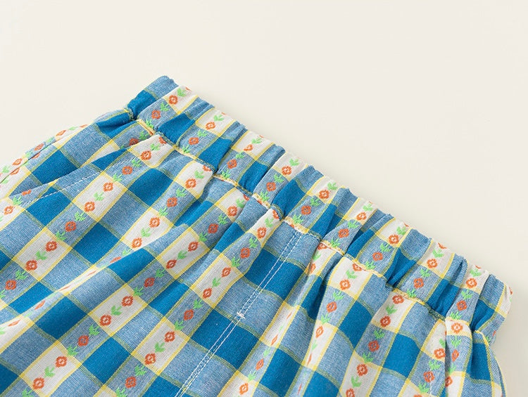 ミックスフリルチェックセットアップ【K261】