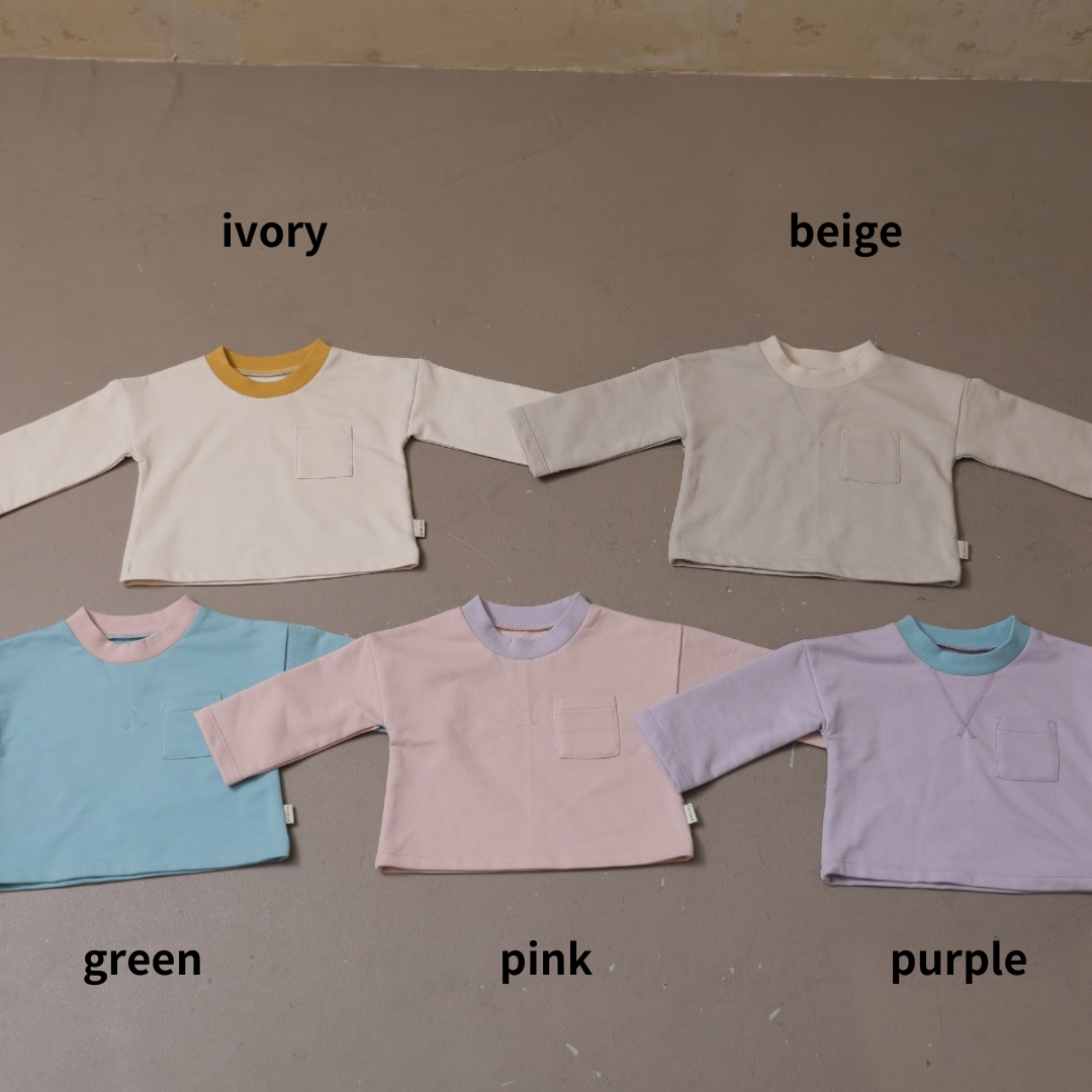 バイカラーポケットトレーナー【110018】