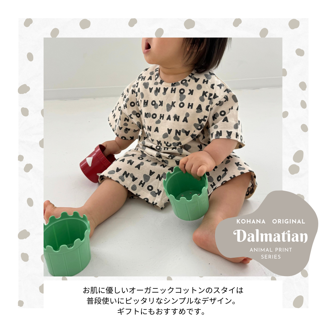 【KOHANA ANIMAL09】 Dalmatian bib-organic-