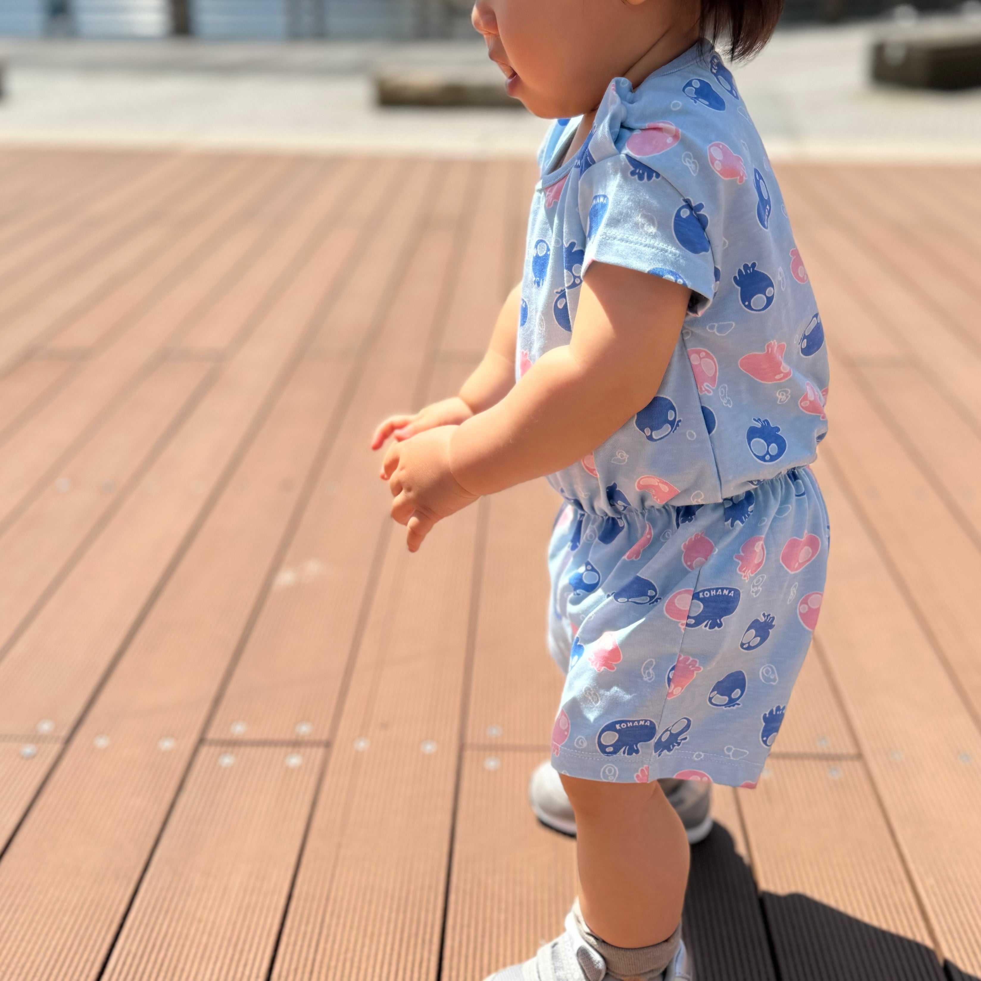【KOHANA ANIMAL04】jellyfish rompers-organic-