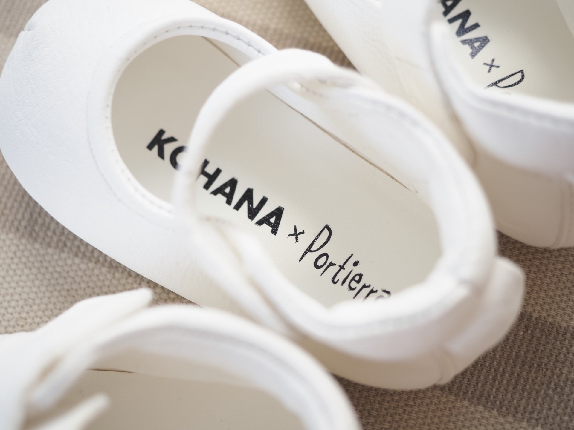 【KOHANA×Portierra07】Deer Leather first shoes/strap -made in Japan-