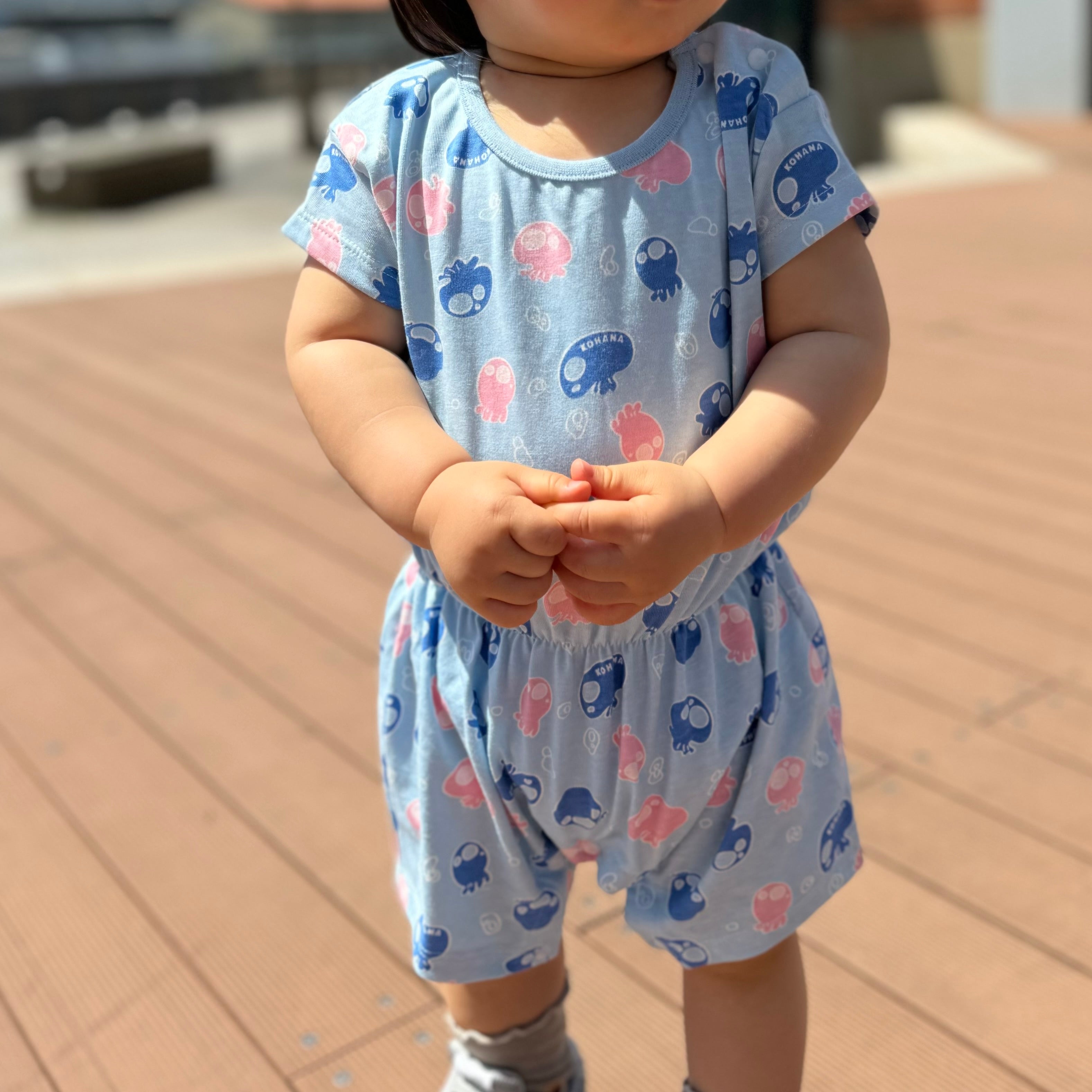 【KOHANA ANIMAL04】jellyfish rompers-organic-