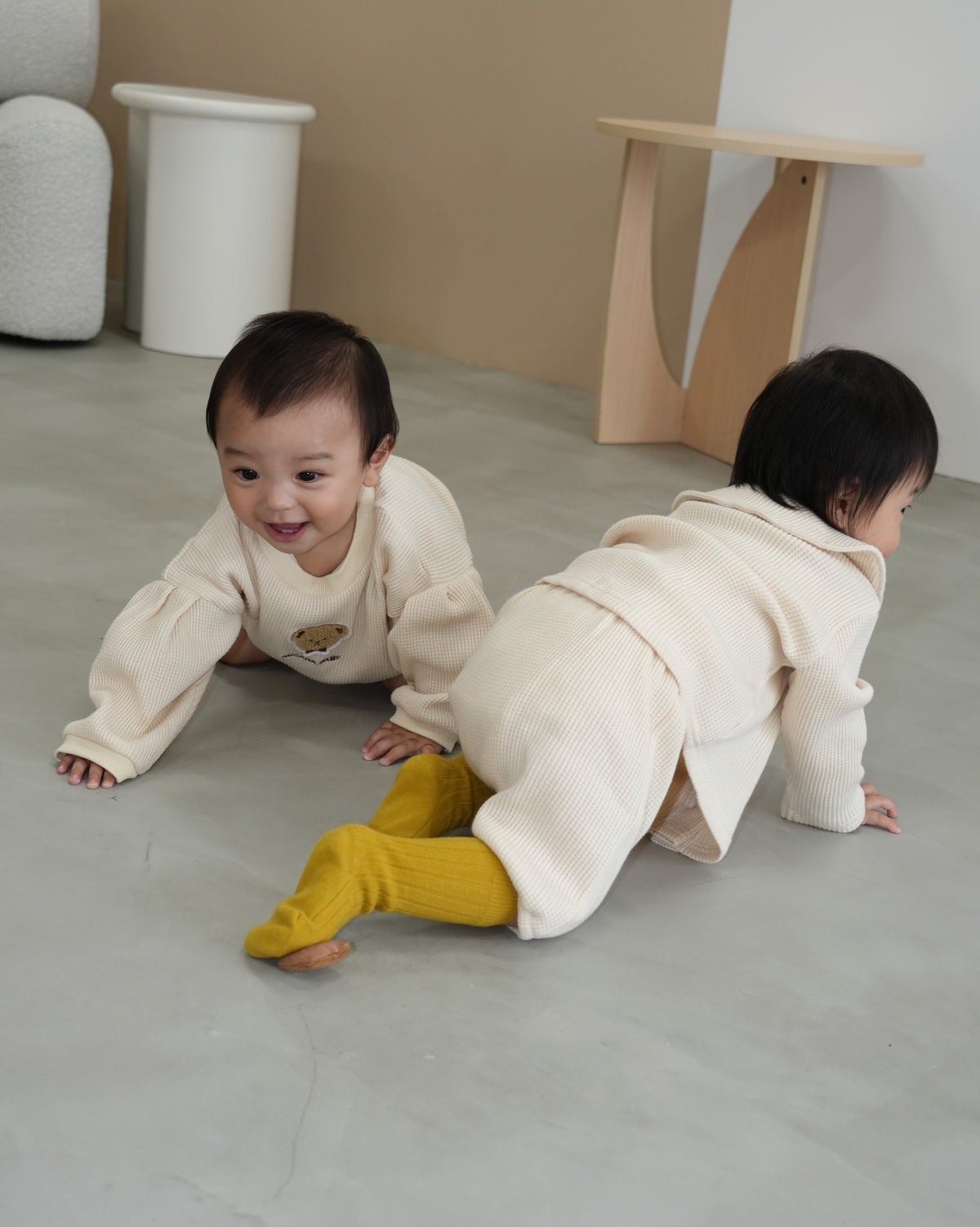 Bear Patch Waffle Bloomer Set【110332】