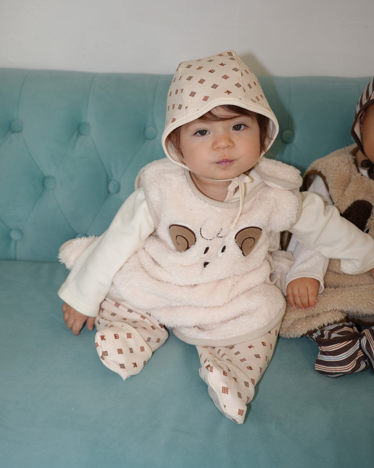 All-Over Print Bonnet【110510】 (ivory)