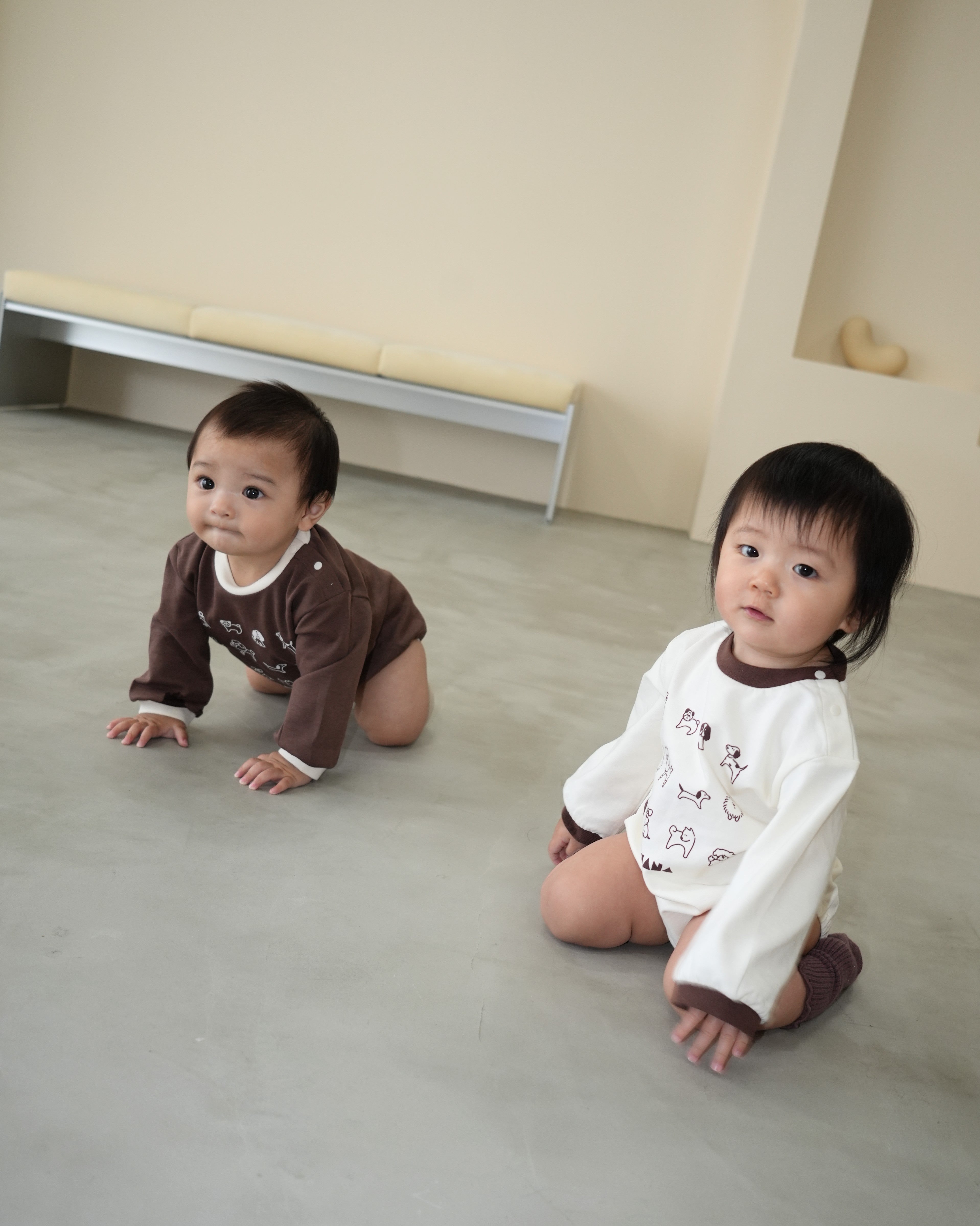 【110375】 (Brown) Dog Romper