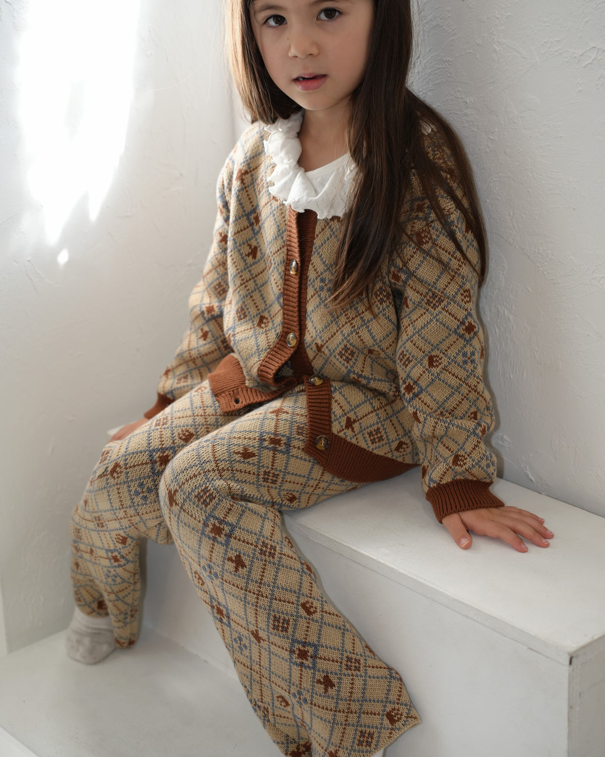 Pixel Art Knit Pants【110606】