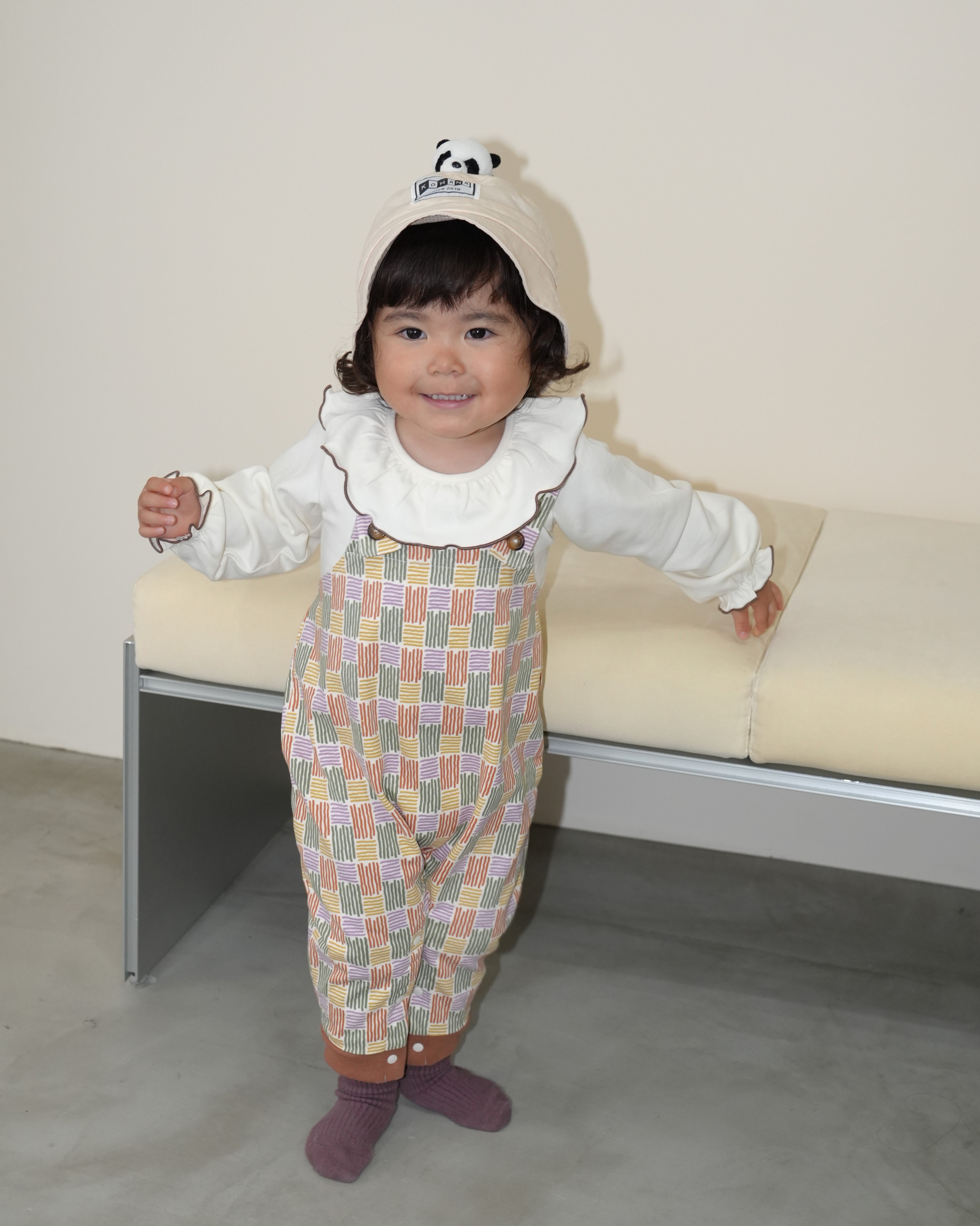 Hand-Drawn Stripe Overalls【110349】