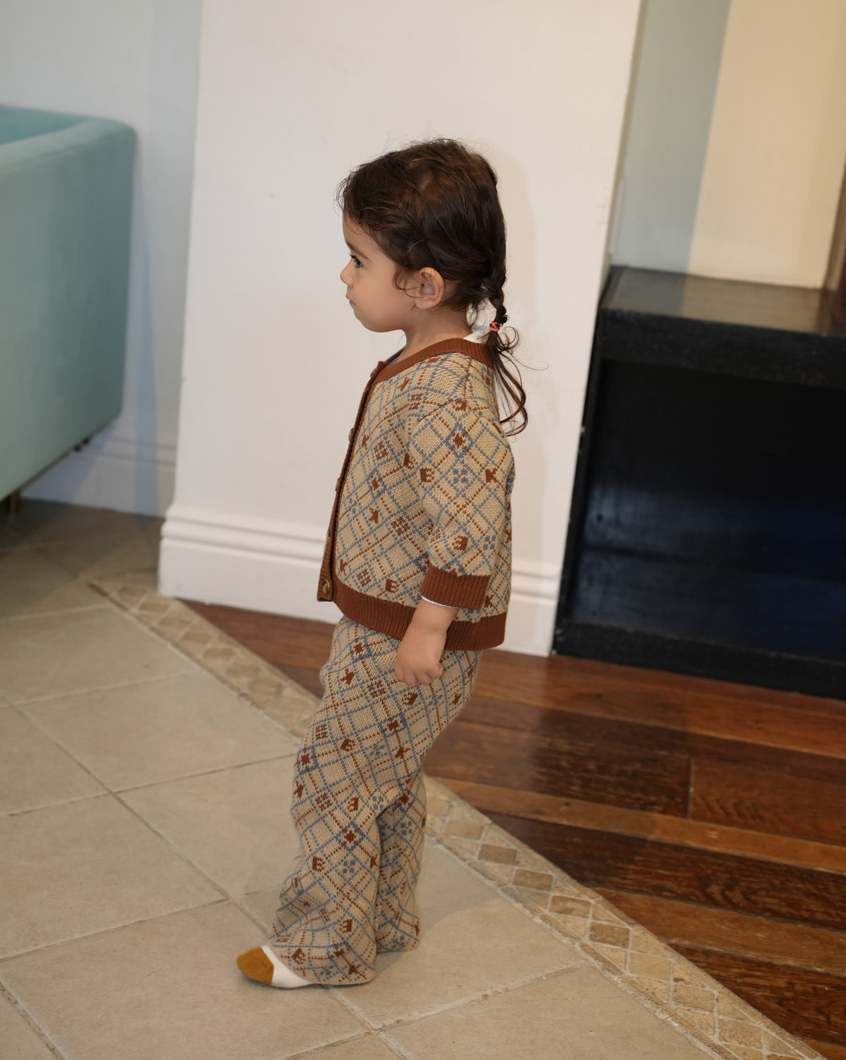 Pixel Art Knit Pants【110606】